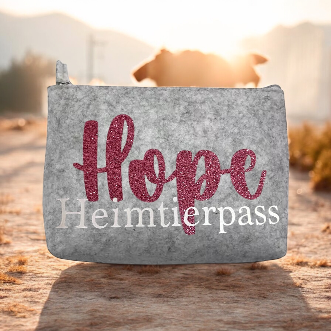 Individuelle Heimtierpasshülle Name