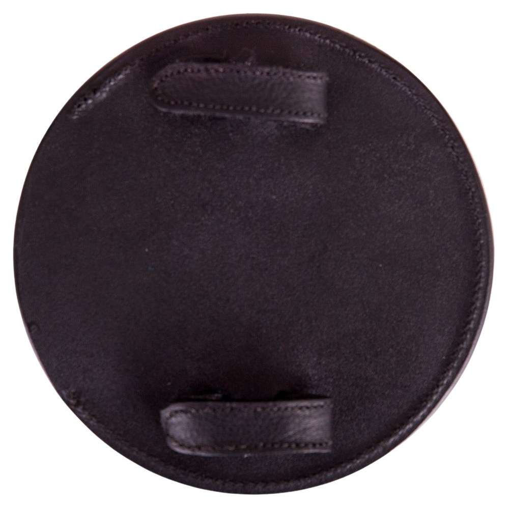 Personalisierte Startnummer Leather Round Black