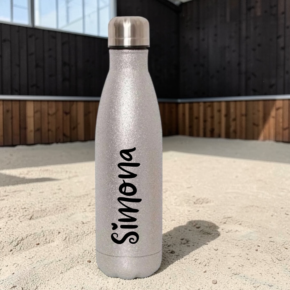 Individuelle Glitzerthermosflasche Total Cool