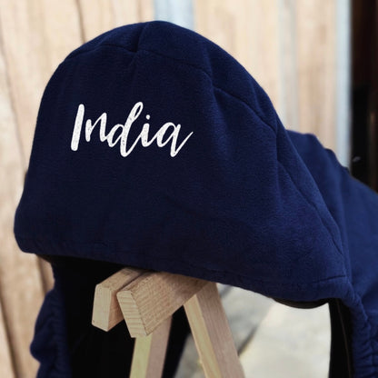 Personalisierter Fleece-Sattelschoner