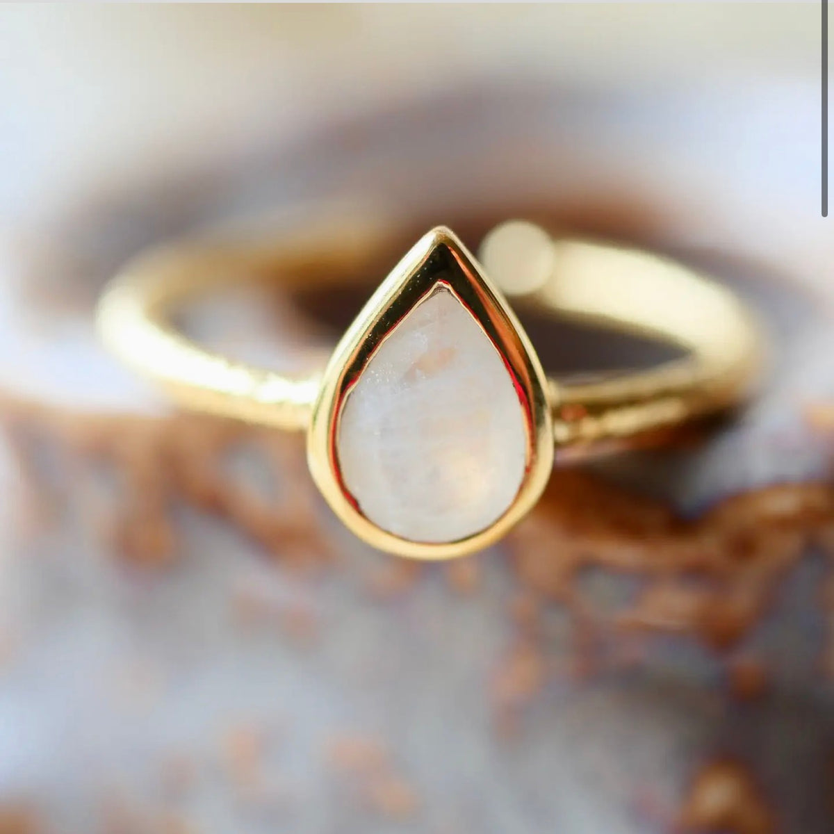 Ring MOON DROP – Mondstein