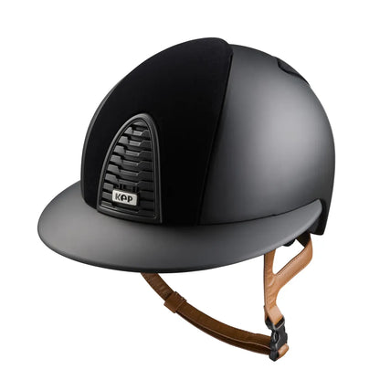 KEP Cromo 2.0 Polo Matt Black Velvet Front & Back Beige Kinnriemen
