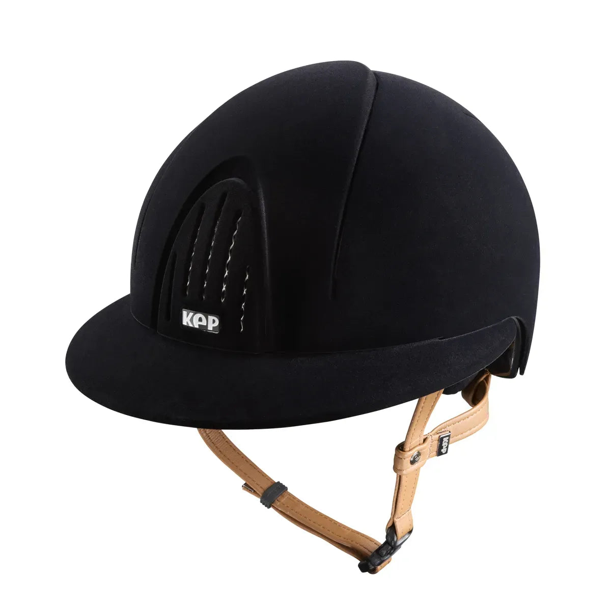 KEP Smart Nova Polo Velvet Black beigen Kinnriemen
