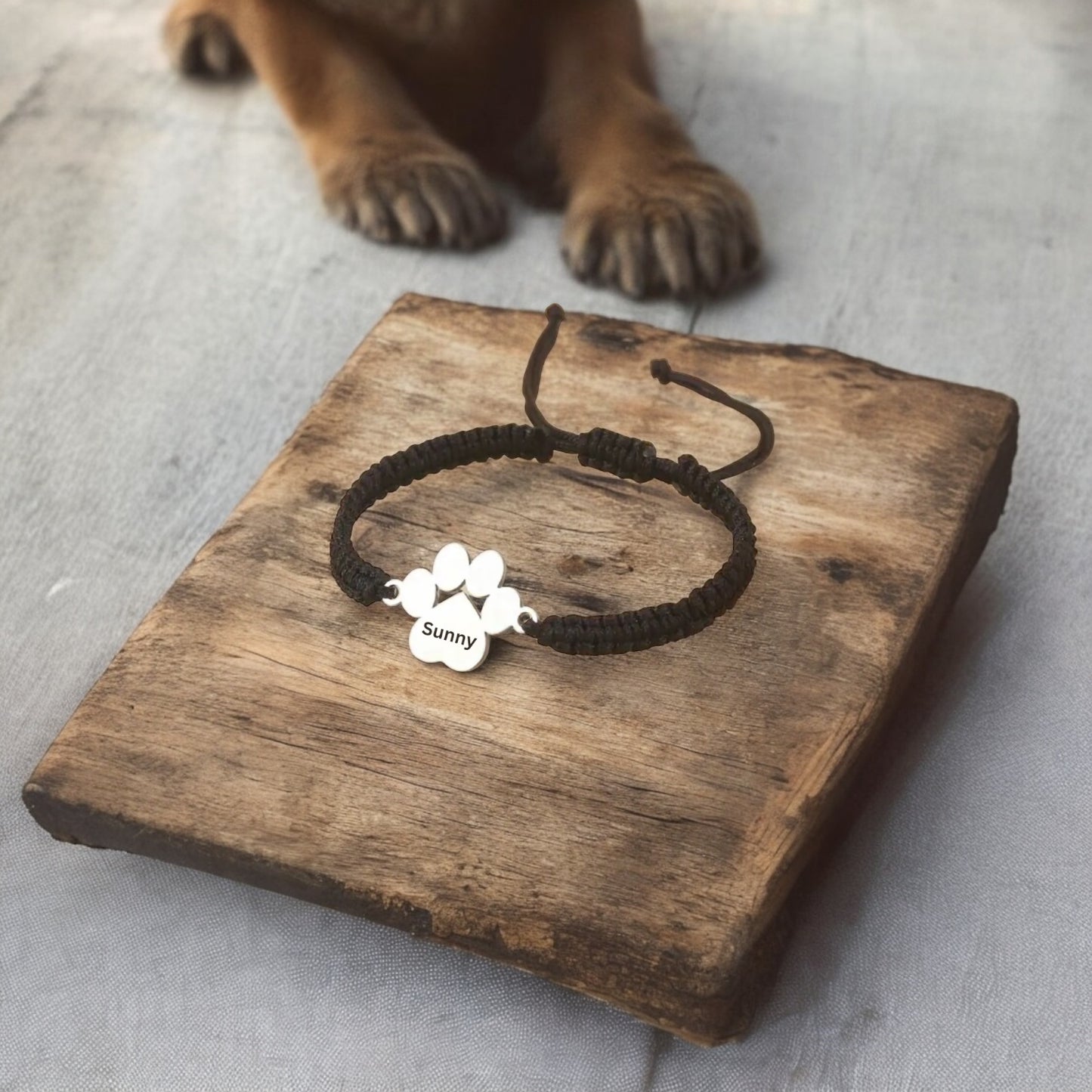 Individuell graviertes Armband Paw