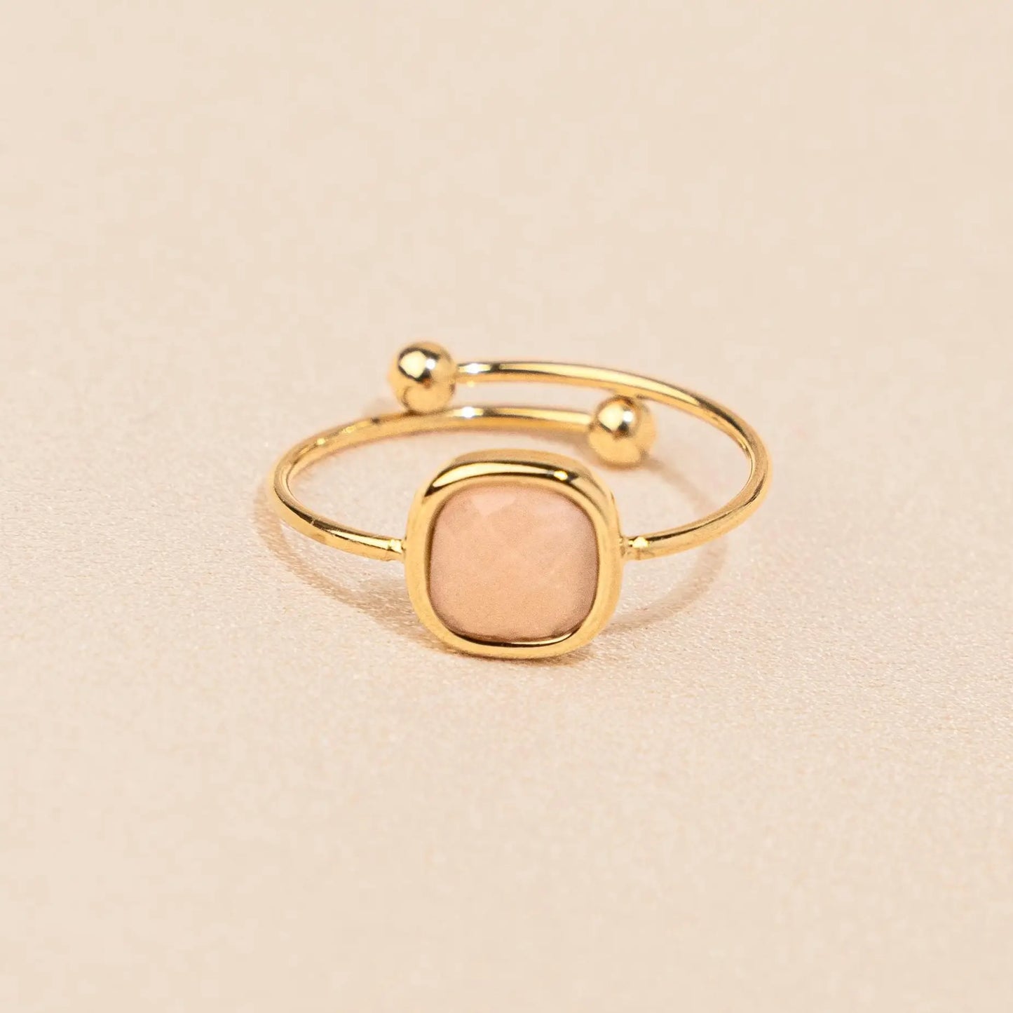Ring Yuna | Halbedelstein Rosenquartz