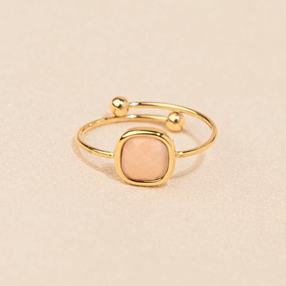 Ring Yuna | Halbedelstein Rosenquartz