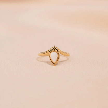 Ring Alba | Weisser Achat