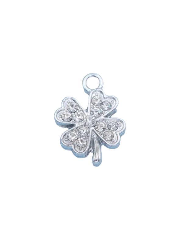 Glitzer Kleeblatt Charm