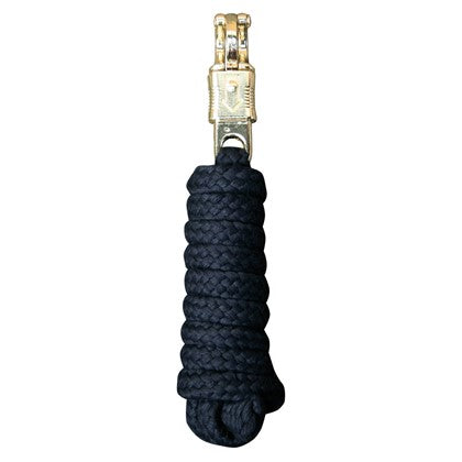 Führstrick mit Panikhaken Gold - Reitsportwelt